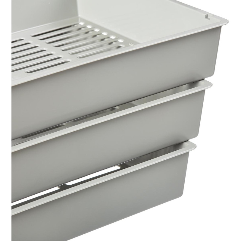 Лоток горизонтальный Attache решетчатый серый ЛТ293АЕ