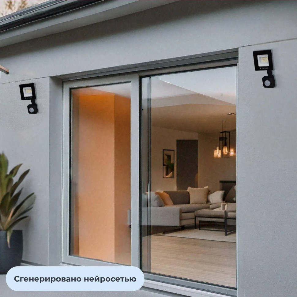 Прожектор светодиодный Topfort LED FL MS 20W 6500K 1700Л c датчик. движения