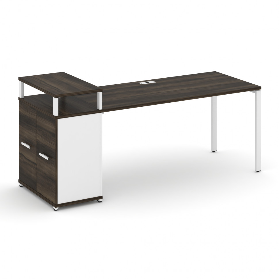 Concept Стол рабочий с опорным распаш. шкафом с верх. горизонтом CN.SP-224 W Дуб Мали/Белый Бриллиа Concept Стол рабочий с опорным распаш. шкафом с верх. горизонтом CN.SP-224 W Дуб Мали/Белый Бриллиа