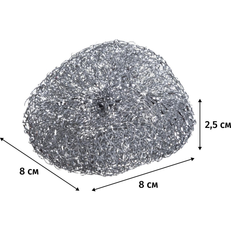 Губка-мочалка YORK из нерж.стали 3шт/уп