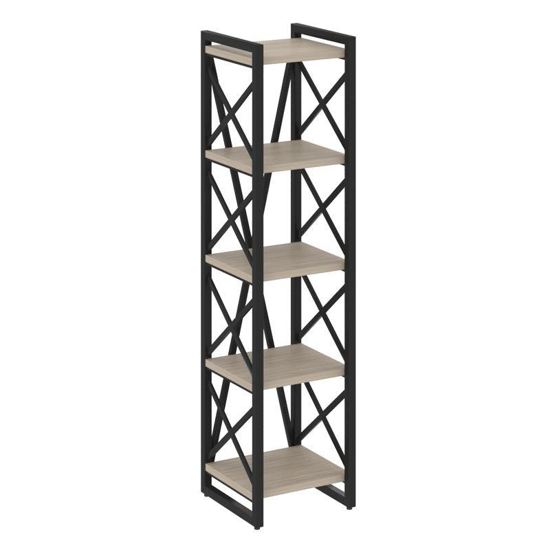Loft Стеллаж на рег. опорах-5 полок VR.L-MST.O-5.4 Дуб Аттик/Металл Черный 400*400*1650 Loft Стеллаж на рег. опорах-5 полок VR.L-MST.O-5.4 Дуб Аттик/Металл Черный 400*400*1650
