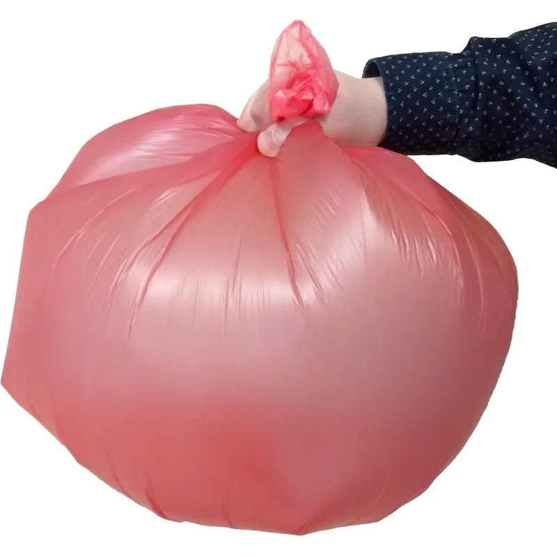 Мешки для мусора ПНД 60л 10мкм 20шт/рул красный 58х68см_СПБ