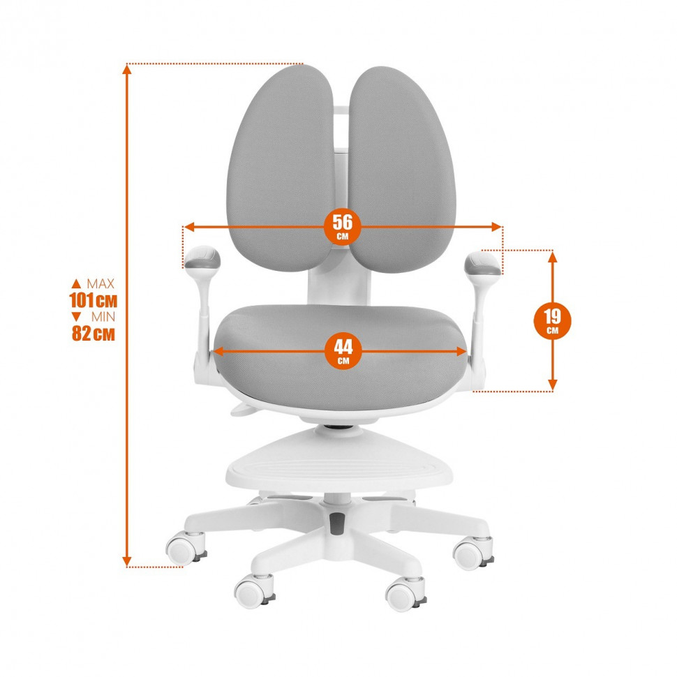 Кресло Rainbow/Рейнбоу Grey (Cерый)