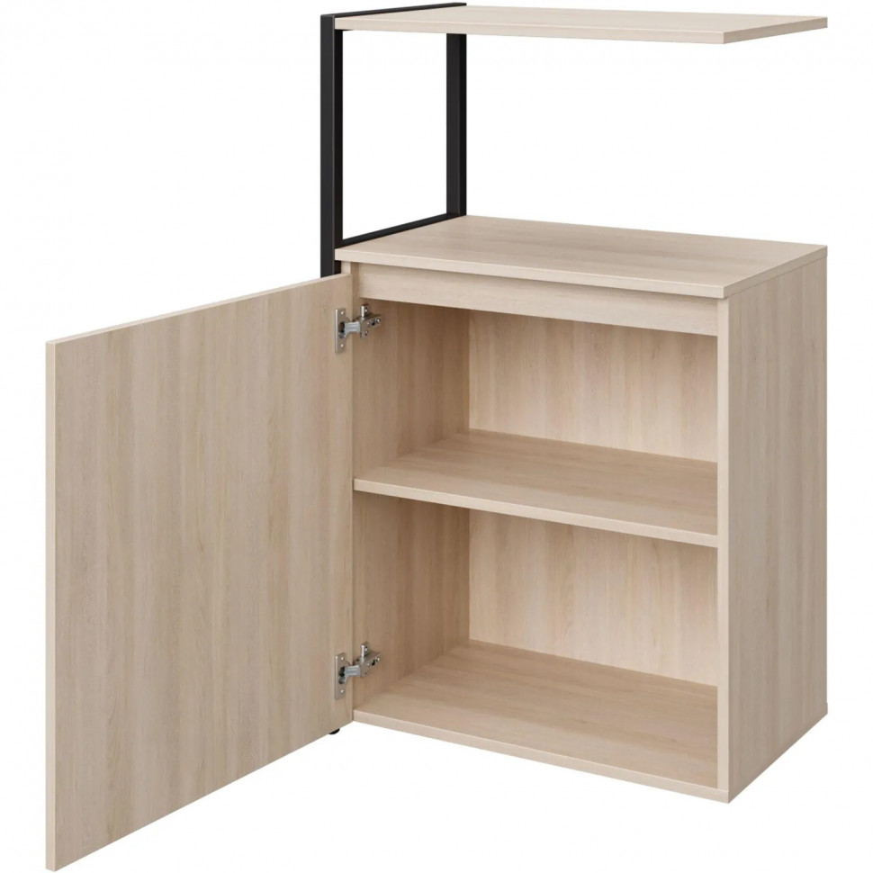 Полустеллаж для документов K-Loft  241H023 645х400х1068 дуб сканд/черный