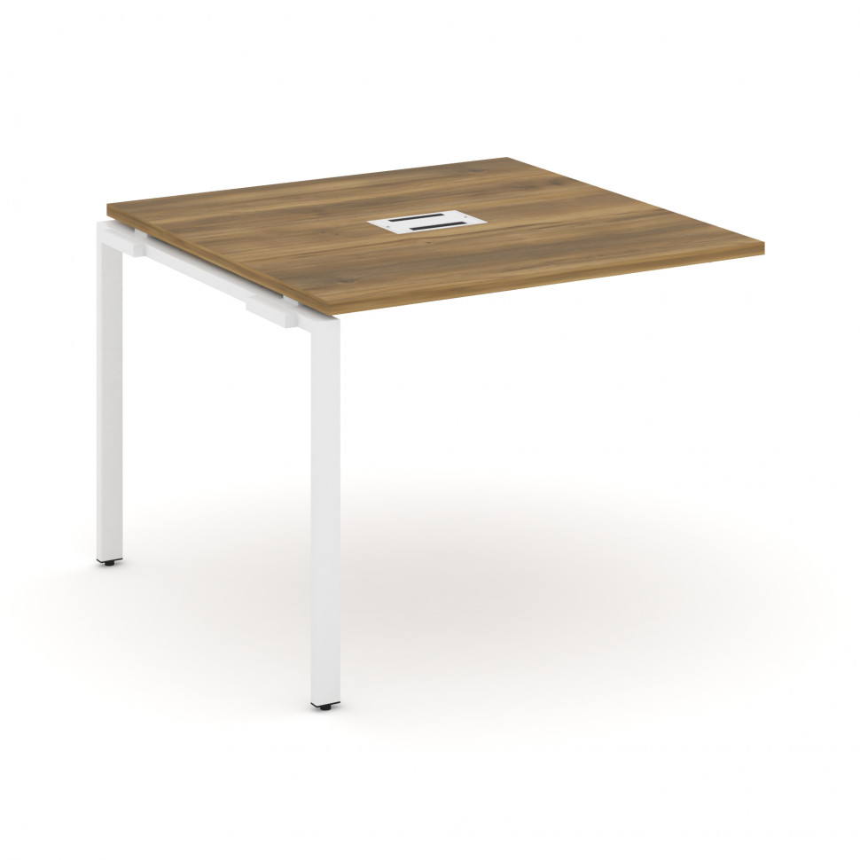 Concept Проходной наборный элемент переговорного стола CN.NPRG-011 Сандал Янтарный/Металл Белый 980*