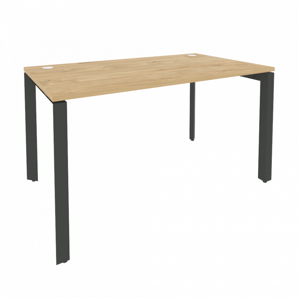 Onix Стол рабочий на П-образном м/к O.MP-SP-3.8 Тиквуд Светлый/Металл Антрацит 1380*800*750 Onix Стол рабочий на П-образном м/к O.MP-SP-3.8 Тиквуд Светлый/Металл Антрацит 1380*800*750