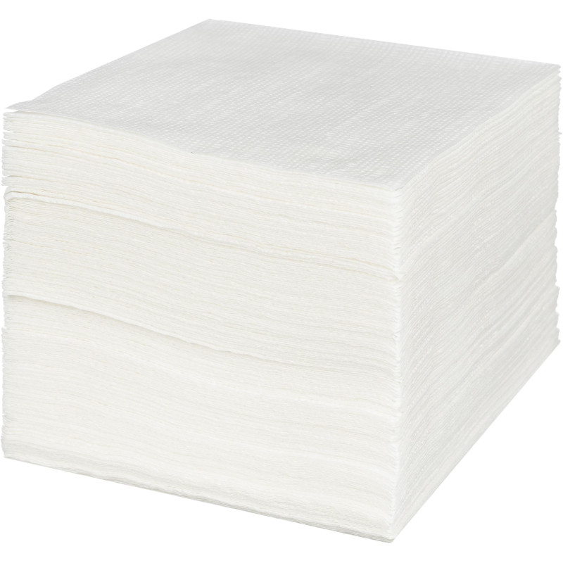 Салфетки бумажные Luscan 1 сл 24x24см белые 100штх4, спендер