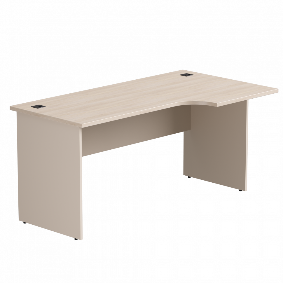 Стол эргономичный правый Everprof EVO (ЭВО) опоры ЛДСП 1580х670(870)x755 мм Дуб Соната/Кашемир