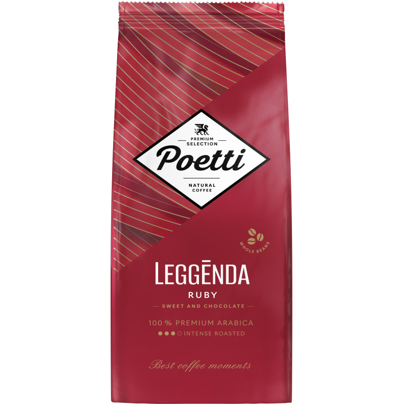 Кофе Poetti Leggenda Ruby в зернах, 1кг