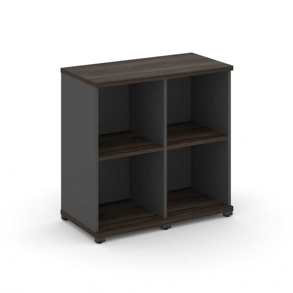 Concept Стеллаж 2 узкие секции, 2 ниши CN.STU-220 Дуб Мали/Антрацит/Металл Антрацит 836*420*818