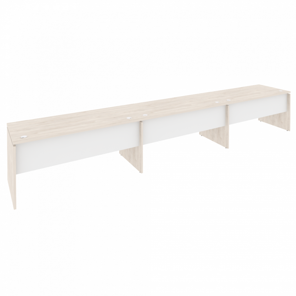 Onix Рабочая станция O.RS-3.4.7 Денвер Светлый/Белый Бриллиант 4740*720*750