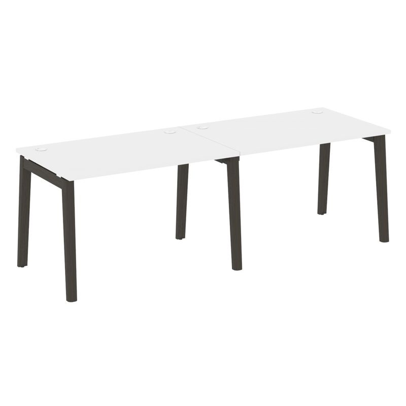 Onix Wood Рабочая станция OW.RS-2.2.8 Белый Бриллиант/Дуб Темный/Металл Антрацит 2360*800*750