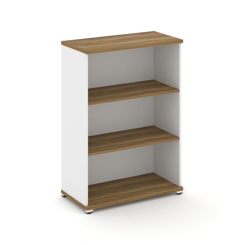 Concept Стеллаж 1 широкая секция, 3 ниши CN.STS-310 Сандал Янтарный/Белый Бриллиант/Металл Белый 836