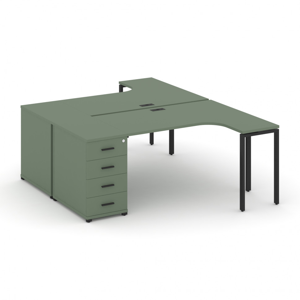 Concept Рабочая станция CN.DSA-401 B Кобо/Металл Черный 1800*1180*750 Concept Рабочая станция CN.DSA-401 B Кобо/Металл Черный 1800*1180*750