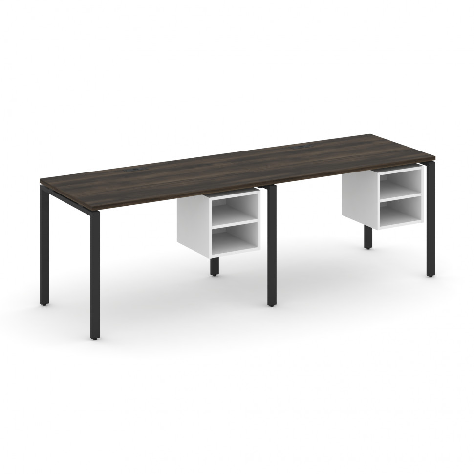 Concept Рабочая станция односторонняя с подвес. тумбами 2 места CN.ORS-106 Дуб Мали/Белый Бриллиант/