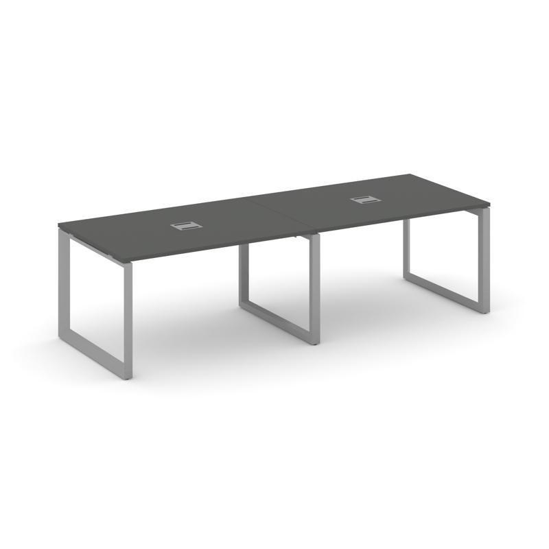 Style Project Стол переговорный SN-59O.SPRG-013 Антрацит/Металл Серый 2760*980*750