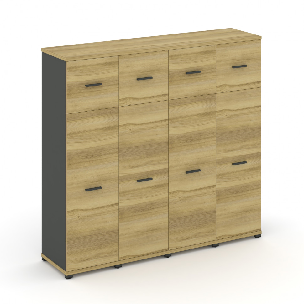 Concept Шкаф 4 узкие секции, 4 ниши CN.STU-444 A Дуб Винченцо/Антрацит/Металл Антрацит 1668*420*1554 Concept Шкаф 4 узкие секции, 4 ниши CN.STU-444 A Дуб Винченцо/Антрацит/Металл Антрацит 1668*420*1554