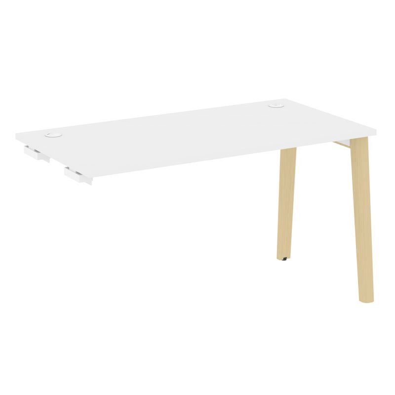 Onix Wood Стол-приставка OW.SPR-3.7 Белый Бриллиант/Дуб Светлый/Металл Белый 1380*720*750 Onix Wood Стол-приставка OW.SPR-3.7 Белый Бриллиант/Дуб Светлый/Металл Белый 1380*720*750