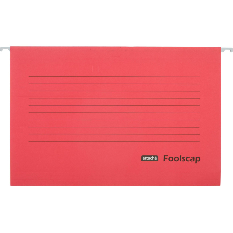 Папка подвесная Attache Foolscap, картон красный, до 200л., 5шт/уп Папка подвесная Attache Foolscap, картон красный, до 200л., 5шт/уп