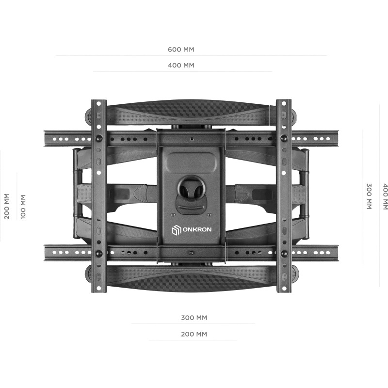 Кронштейн Onkron M6L, TV 40-75, настенный, наклонно-поворотный, чер