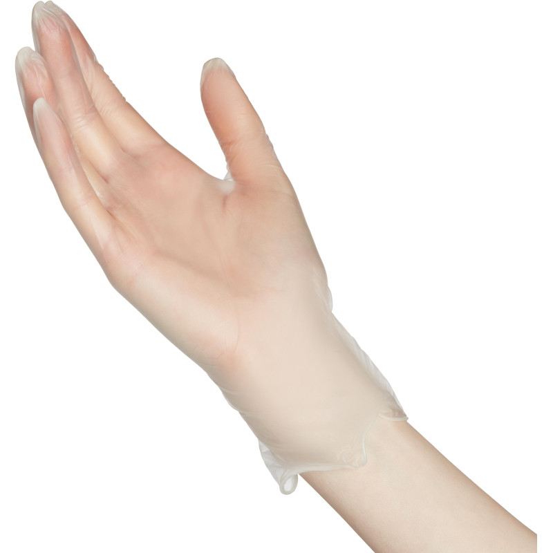 Перчатки однораз. виниловые, н/о, прозр. AVIORA (XL) 50п/уп 5,5гр 402-673ПС