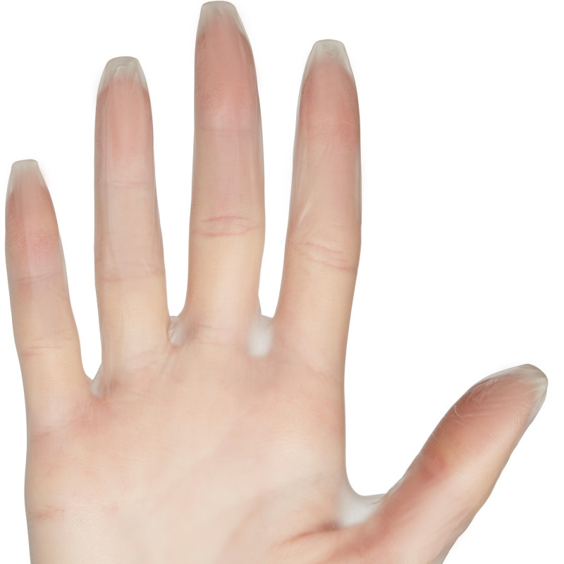 Перчатки однораз. виниловые, н/о, прозр. AVIORA (XL) 50п/уп 5,5гр 402-673ПС