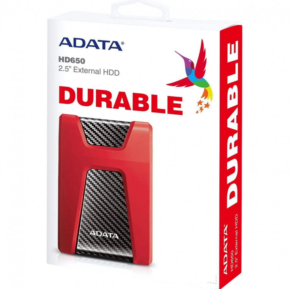Портативный HDD ADATA HD650, 2TB 2,5, USB 3.1, AHD650-2TU31-CRD