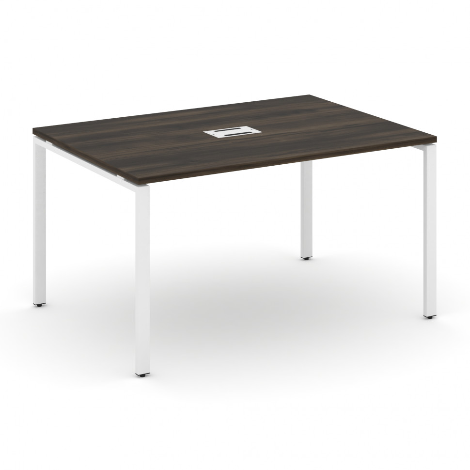 Concept Стол переговорный (1 столешница) CN.PRG-013 Дуб Мали/Металл Белый 1380*980*750