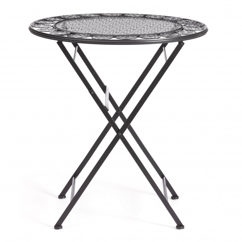 Стол Patio (PL08-11139) стальной сплав, черный, 70х75см