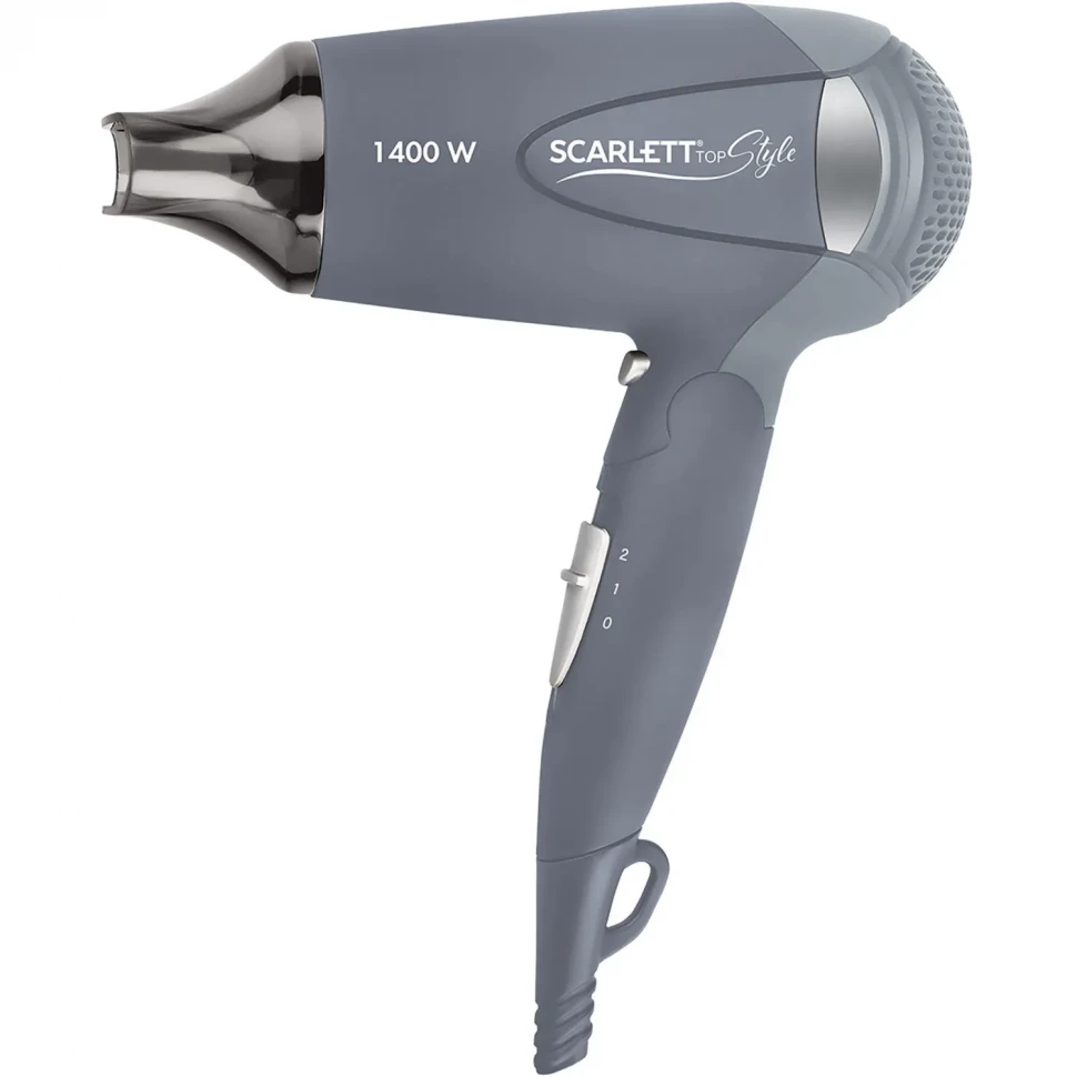 Фен SCARLETT SC-074, 1400Вт, серый Фен SCARLETT SC-074, 1400Вт, серый