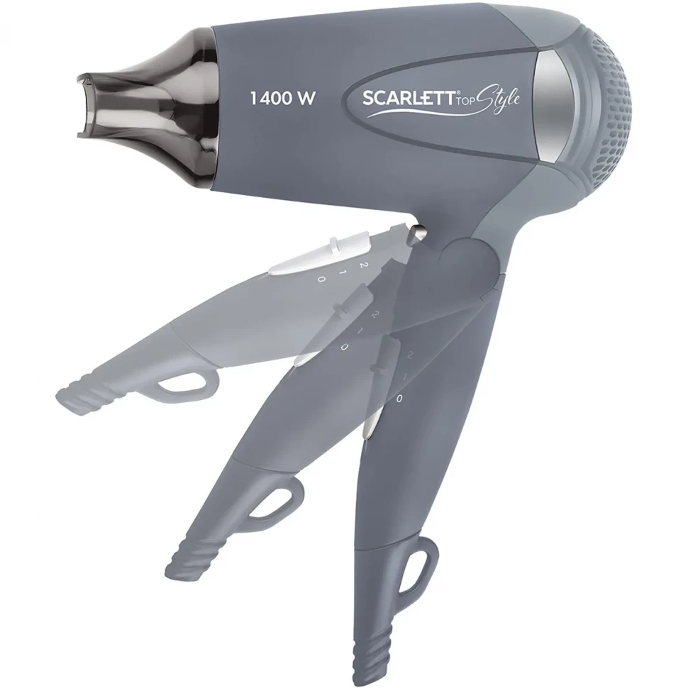 Фен SCARLETT SC-074, 1400Вт, серый Фен SCARLETT SC-074, 1400Вт, серый