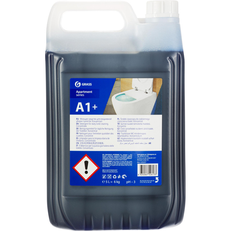 Профхим сантех кисл гель д/ежеднев уборки Grass/Apartment Series А1+, 6кг