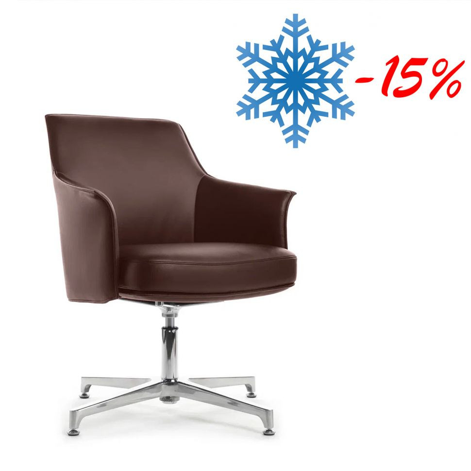 Кресло Rosso-ST С1918 Коричневый (3A ND9719) натуральная кожа 68*68*85