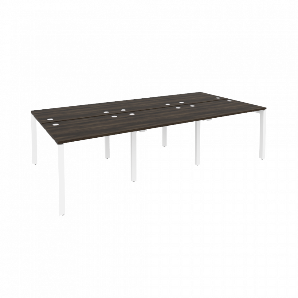 Onix Рабочая станция на П-образном м/к O.MP-D.RS-6.1.7 Дуб Мали/Металл Белый 2940*1475*750