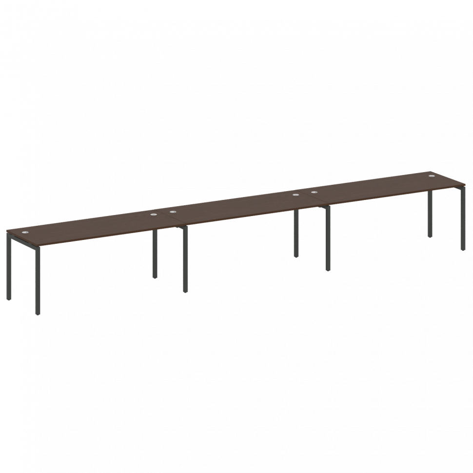 Metal System Quattro Рабочая станция на 3 места на П-образном м/к 40БП.СМ-3.5 Венге Цаво/Металл Антр Metal System Quattro Рабочая станция на 3 места на П-образном м/к 40БП.СМ-3.5 Венге Цаво/Металл Антр