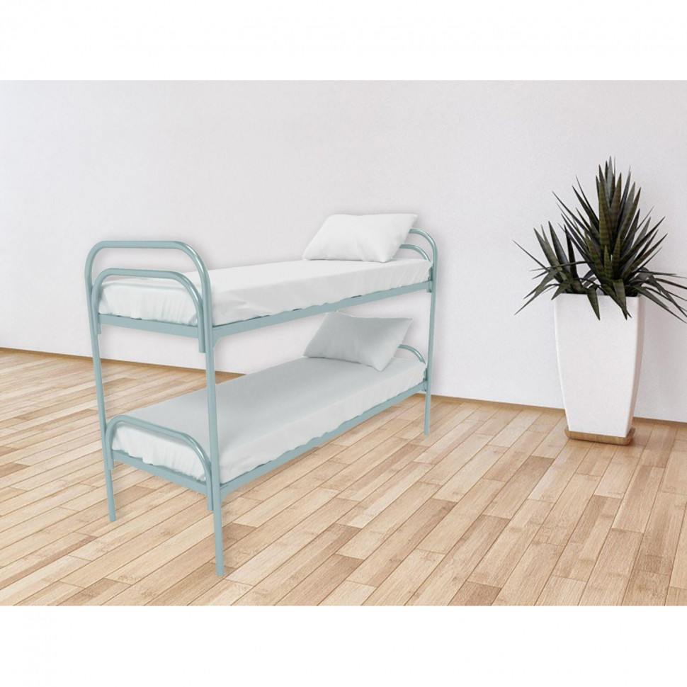 Кровать CAM_металлическая двухъярусная Стандарт+2 900х1900,сетк100х50,2пере