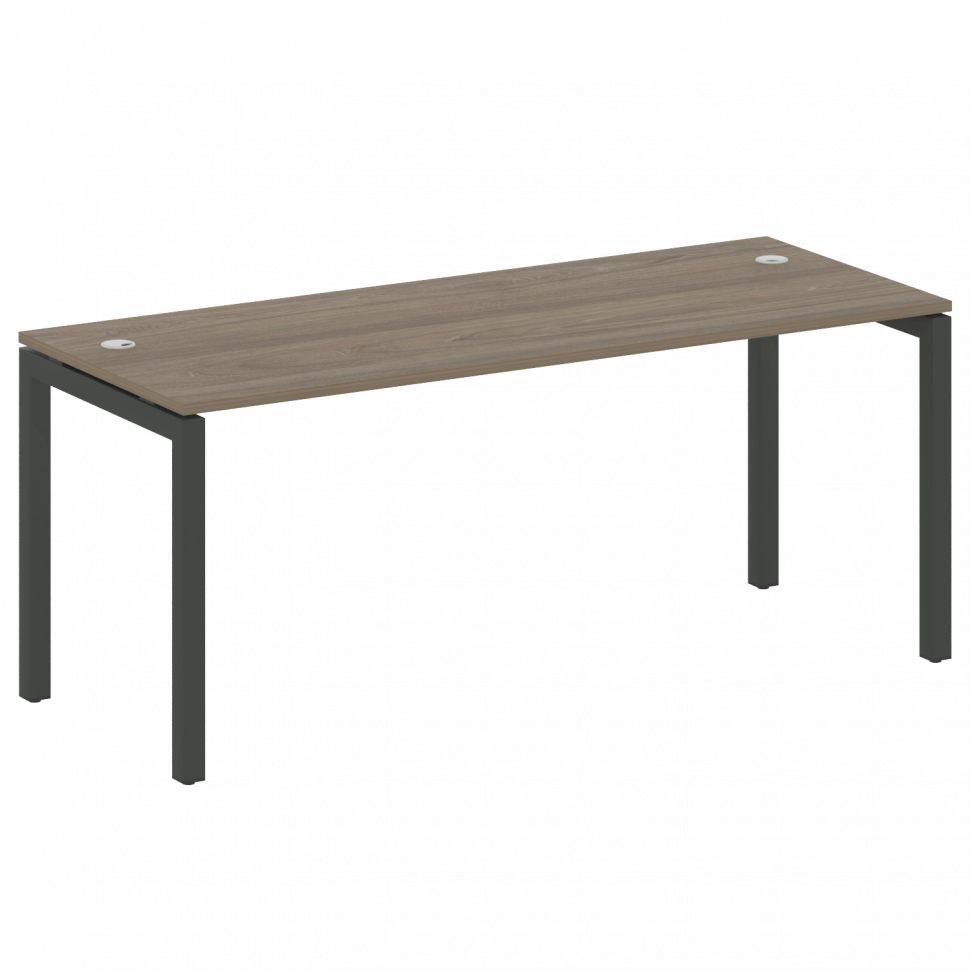 Metal System Quattro Стол письменный на П-образном м/к 50БП.СП-5 Вяз Благородный/Металл Антрацит 180