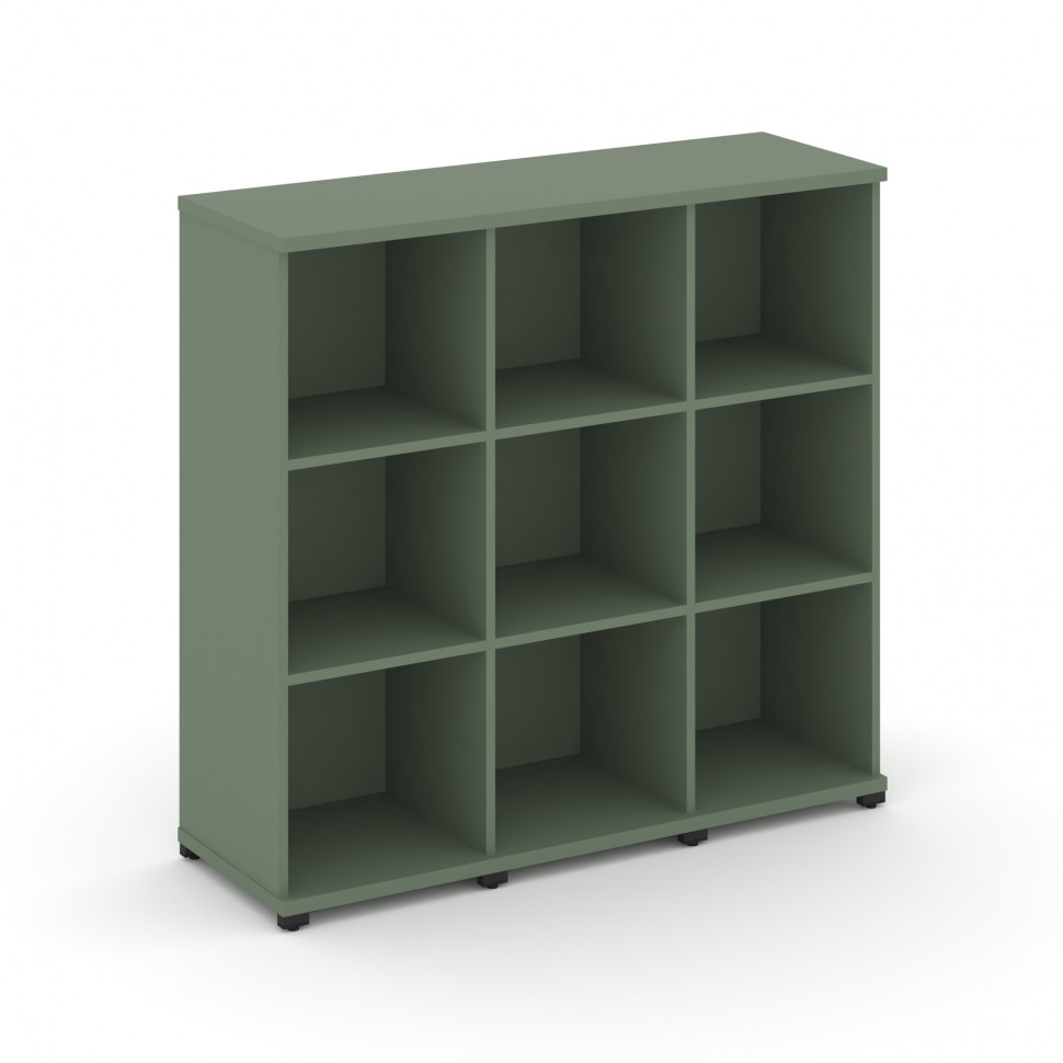 Concept Стеллаж 3 узкие секции, 3 ниши CN.STU-330 Кобо/Металл Черный 1252*420*1186