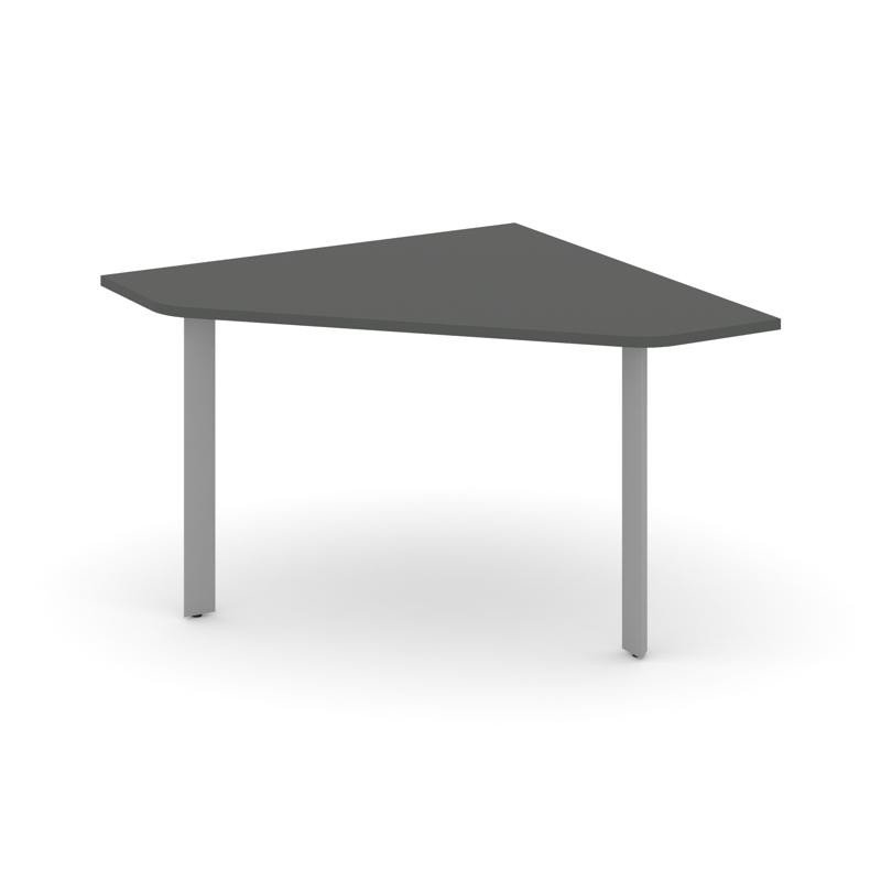 Style Project Угловой элемент переговорного стола SN-59.UPRG-031 Антрацит/Металл Серый 1180*1180*750