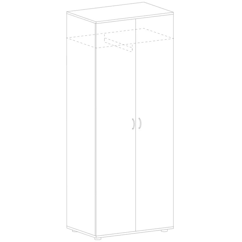 Гардероб IN Рондо Ш11 N6 ноче милано 804х450х2149