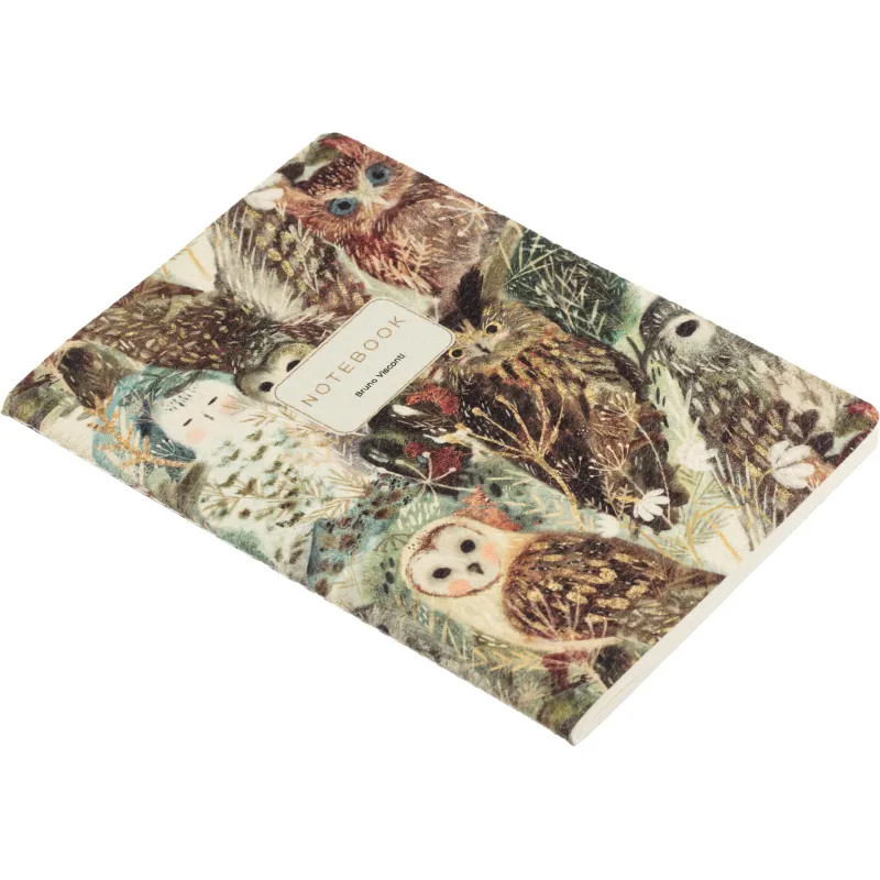 Тетрадь А5, экокожа Bruno Visconti,ВОЛШЕБНЫЕ СОВЫ 60л.Линейка,7-60-1315/03