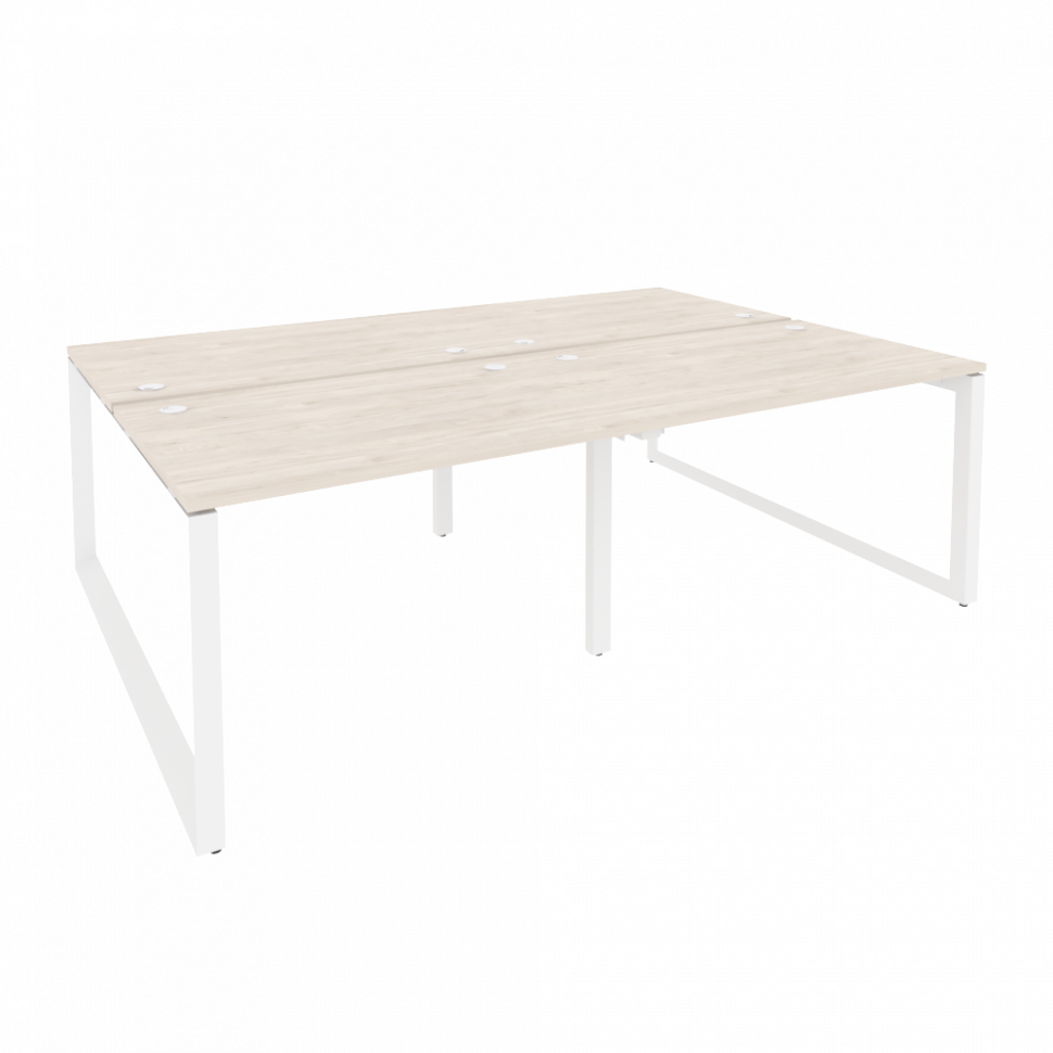 Onix Рабочая станция на О-образном м/к O.MO-D.RS-4.2.8 Денвер Светлый/Металл Белый 2360*1635*750 Onix Рабочая станция на О-образном м/к O.MO-D.RS-4.2.8 Денвер Светлый/Металл Белый 2360*1635*750