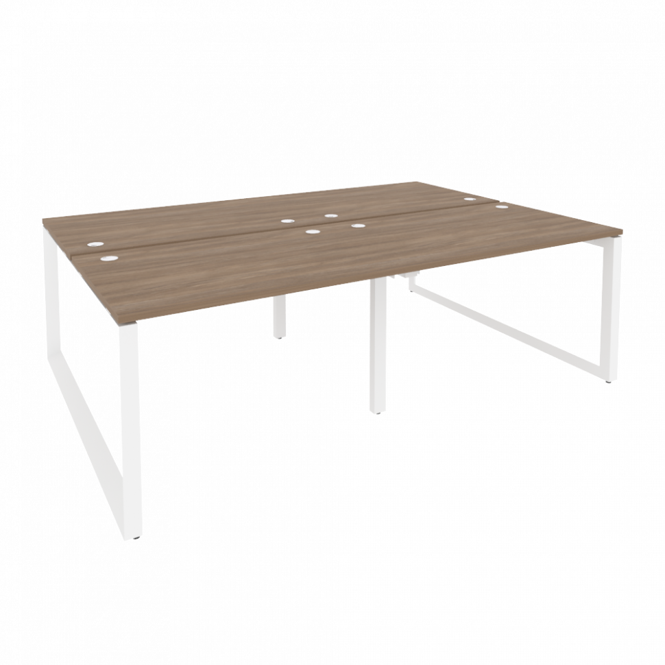Onix Рабочая станция на О-образном м/к O.MO-D.RS-4.2.8 Дуб Аризона/Металл Белый 2360*1635*750