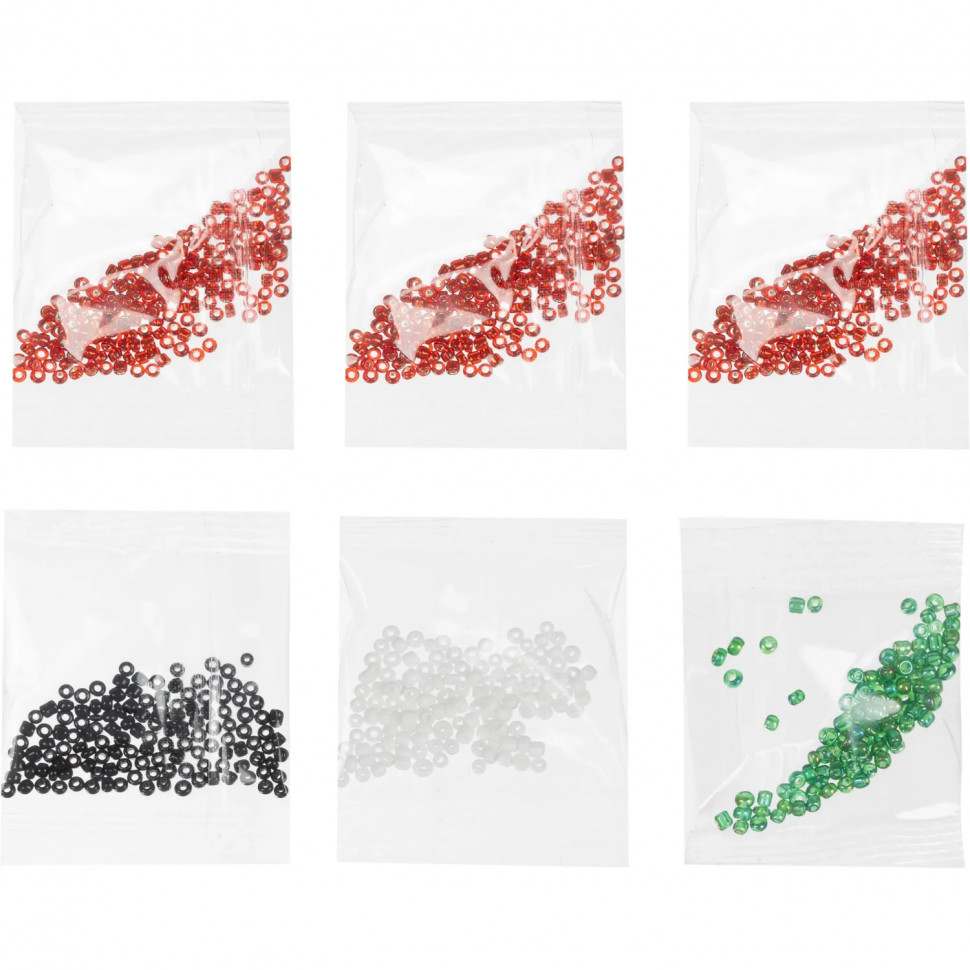 Набор для изготовления Фигурки из бисера. Брелоки Сердечко, арбуз, Бис-104
