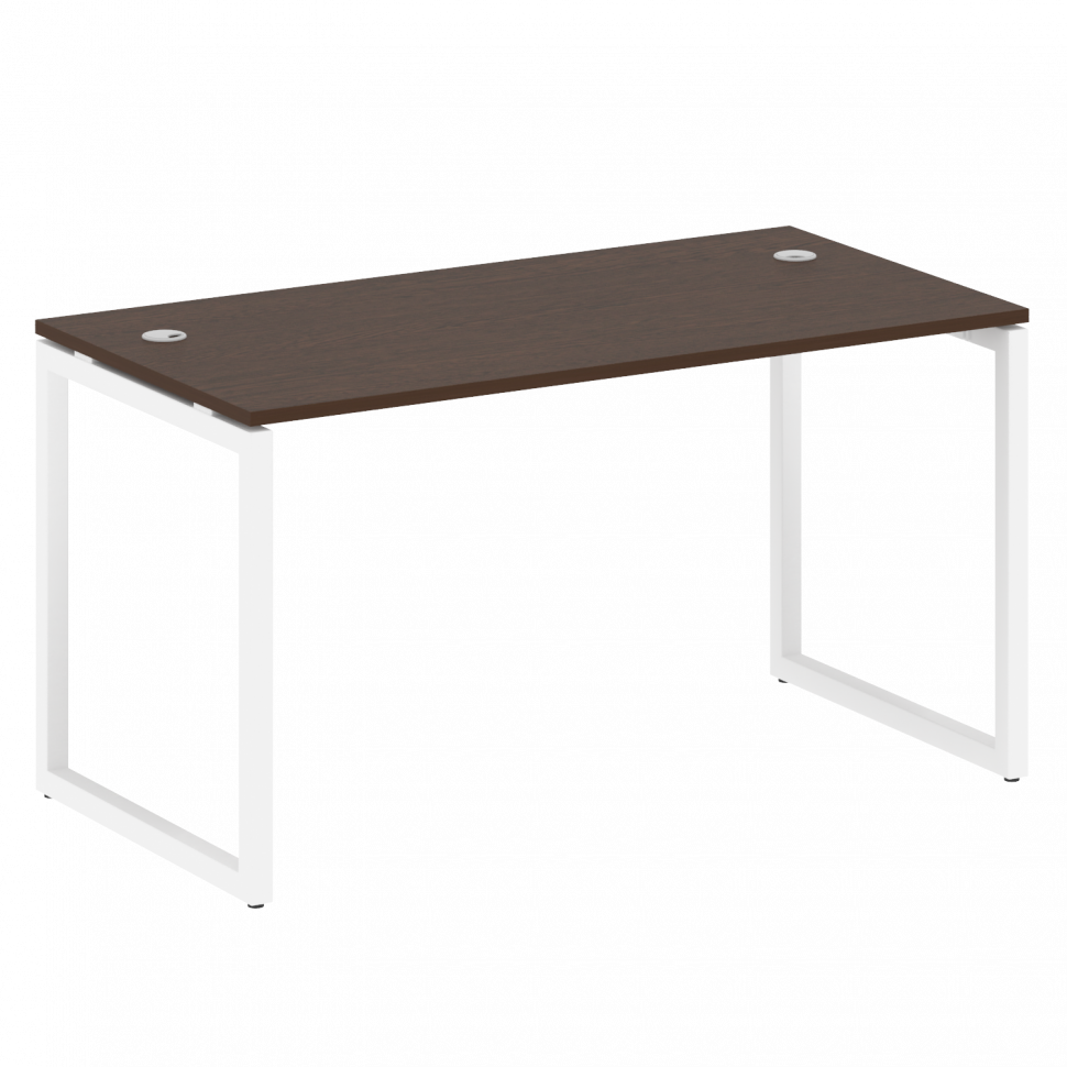 Metal System Quattro Стол письменный на О-образном м/к 40БО.СП-3 Венге Цаво/Металл Белый 1400*720*75 Metal System Quattro Стол письменный на О-образном м/к 40БО.СП-3 Венге Цаво/Металл Белый 1400*720*75