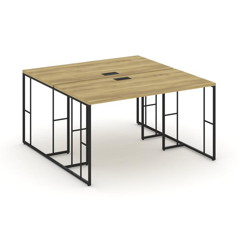 Rift Рабочая станция RF.DRS-001 Дуб Винченцо/Металл Черный 980*1232*750