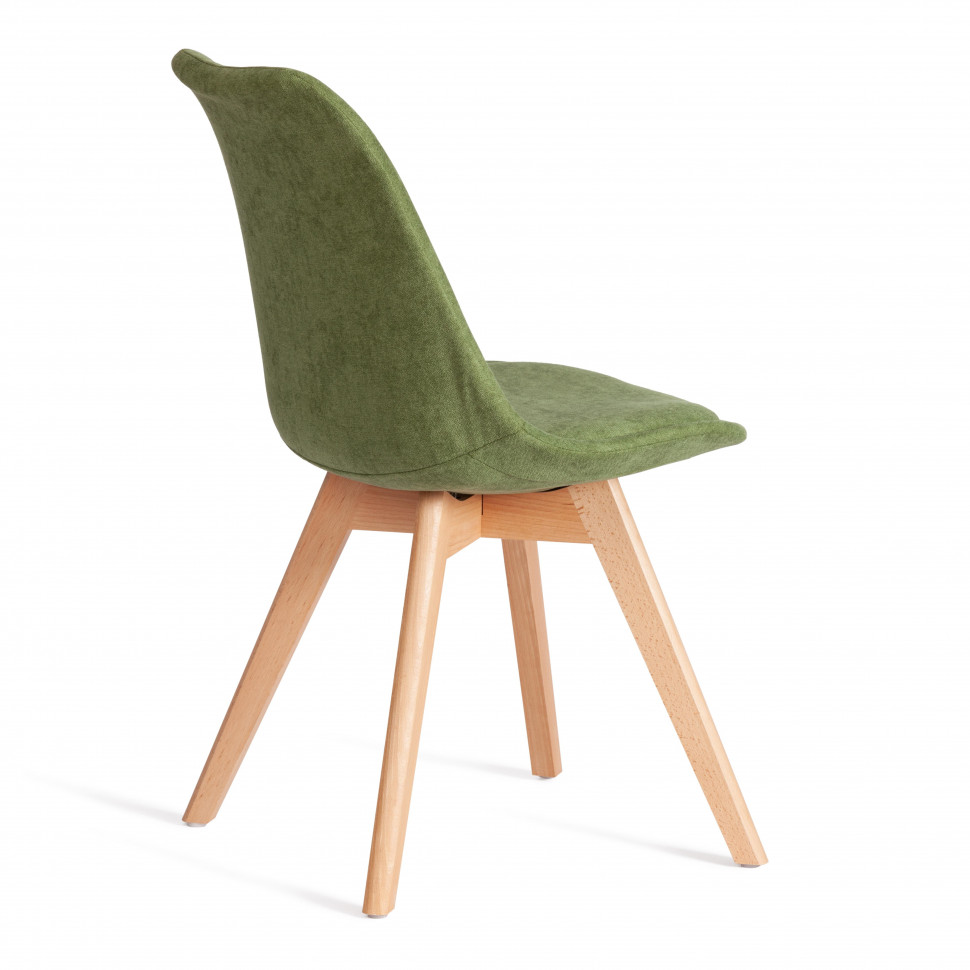 Стул TULIP SOFT (mod. 053V) дерево/пластик/ткань, 49,5 x 54,5 x 84 см, Зеленый (Green) LY1701-7
