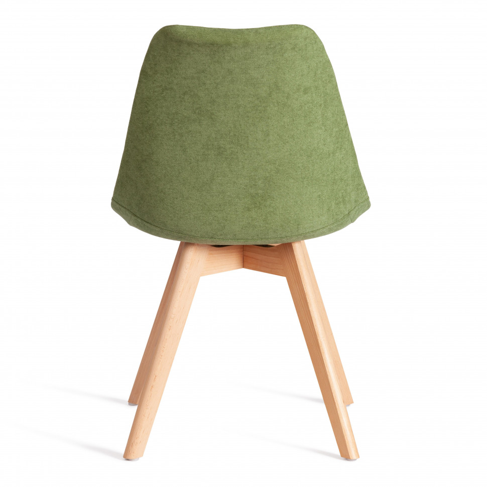 Стул TULIP SOFT (mod. 053V) дерево/пластик/ткань, 49,5 x 54,5 x 84 см, Зеленый (Green) LY1701-7