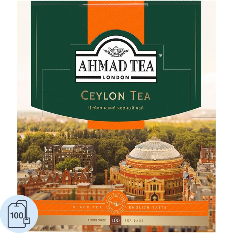 Чай Ahmad Tea Цейлонский черный 100пакx2г 163i-08