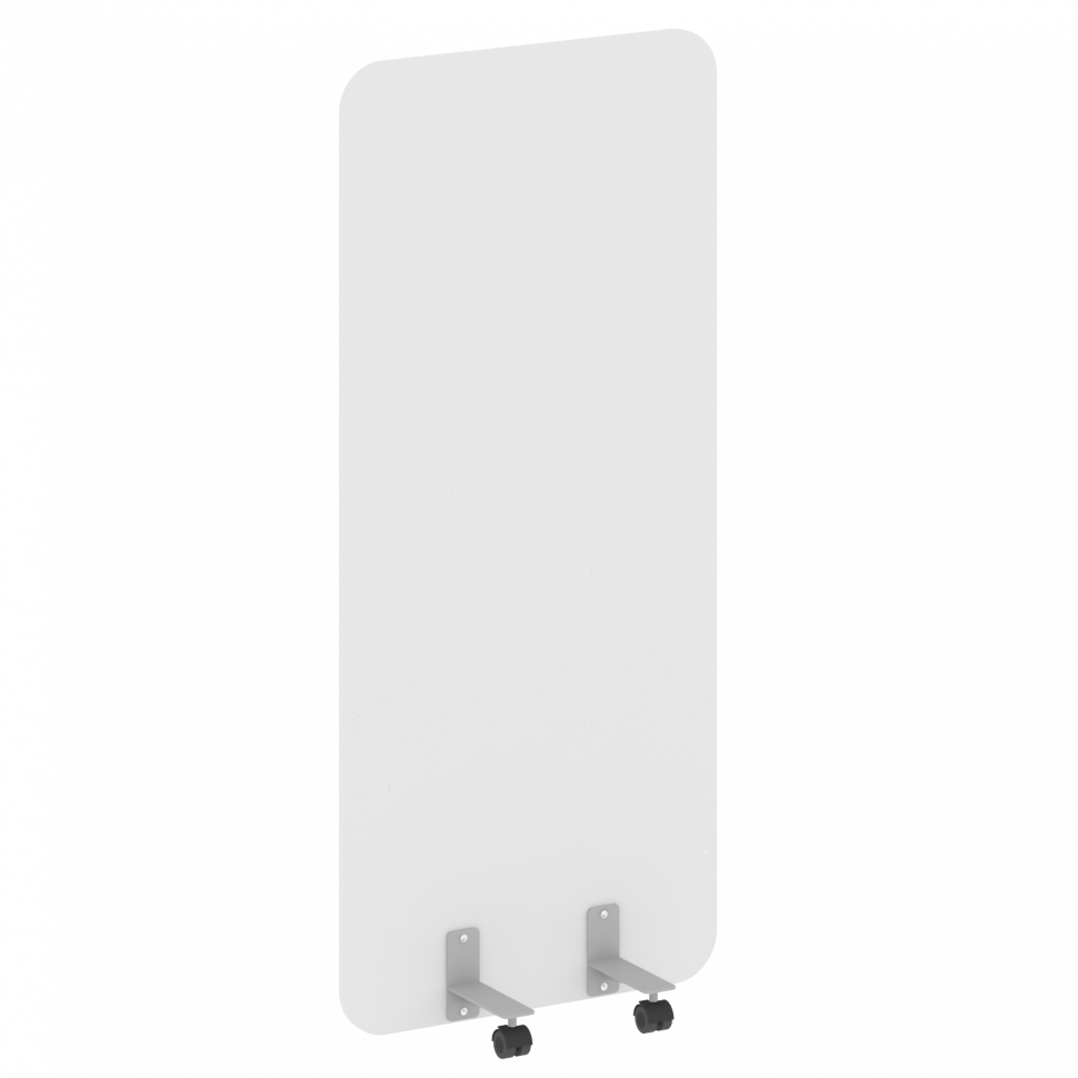 R-line Перегородка на металлических опорах, на роликах DP.R-80-180 Белый/Металл Серый 800*18*1800